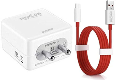 NEXCEN 33 W SuperVOOC 4 A Wall Charger for Mobile with Detachable Cable(White, Cable Included)