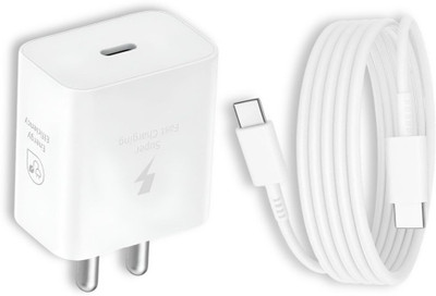 Sulania 45 W PD 3 A Wall Charger for Mobile with Detachable Cable(White, Cable Included)