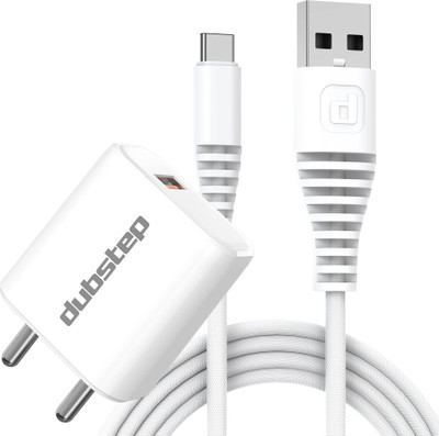 Dubstep 12 W Quick Charge 2.4 A Wall Charger for Mobile with Detachable Cable(White, Cable Included)