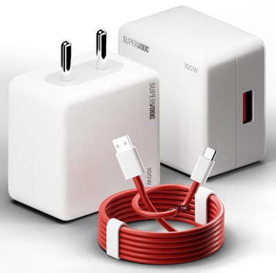 CHARG-X 100 W VOOC 9 A Wall Charger for Mobile with Detachable Cable(White, Cable Included)