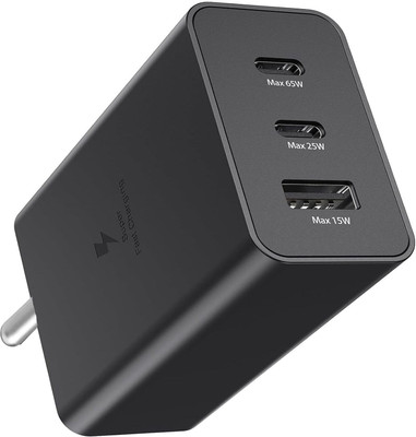 UXE 65 W Quick Charge 5.4 A Wall Charger for Mobile(Black)