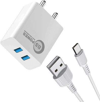 bs power 3.1 A Wall Charger for Mobile with Detachable Cable(White, Cable Included)