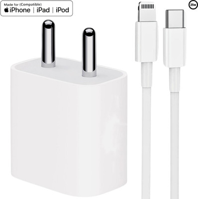 RoarX 25 W Quick Charge 3.1 A Wall Charger for Mobile with Detachable Cable(White)