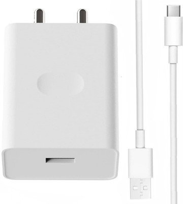 EliteGadgets 80 W SuperVOOC 4 A Wall Charger for Mobile with Detachable Cable(80W Supervooc Charger [Supports upto 80Watt] White, Cable Included)