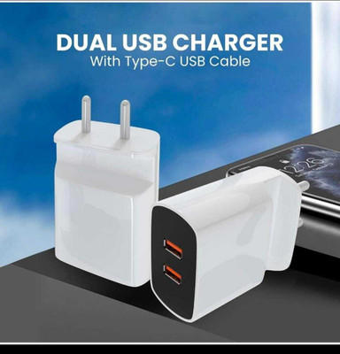 sykz 12 W 2.7 A Wall Charger for Mobile with Detachable Cable(White, Cable Included)