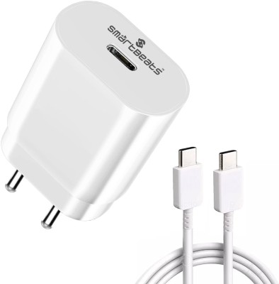 Smartbeats 60 W PD 6 A Wall Charger for Mobile with Detachable Cable(White, Cable Included)