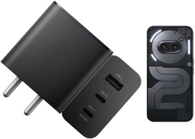 WEFIXALL 65 W GaN Wall Charger for Mobile with Detachable Cable(Black, Cable Included)