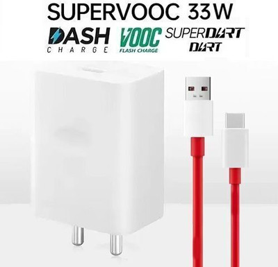 yazone 33 W SuperVOOC 6 A Wall Charger for Mobile with Detachable Cable(Red, Cable Included)