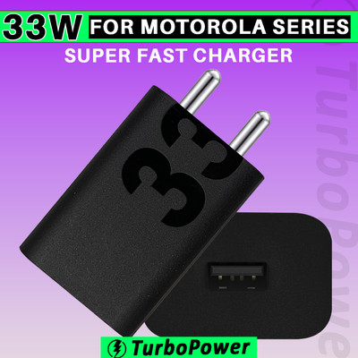 Safa 33 W TurboPower 3.0 3 A Wall Charger for Mobile(33W TurboPower Super Fast Charger For Motorola,Black)