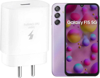 roketcell 25 W PD 3.1 A Wall Charger for Mobile((White, Quick charge For Sam- Galaxy F15 5g Fast Charger Adapter,PD-PPS)))