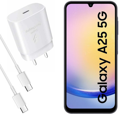 MAK 25 W Supercharge 3 A Wall Charger for Mobile with Detachable Cable(White, Cable Included)
