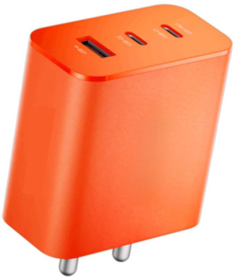 AKCOIZ 65 W GaN Wall Charger for Mobile(Compatible for cmf Phone 1/2 Pro, nothing Phone 2/2a/2a Plus/3a/3a, Orange)