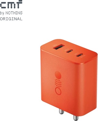 CMF by Nothing 65 W GaN 3 A 3 Port Mobile Charger(Orange)