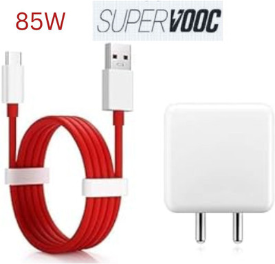 Mad Gorrillah 85 W SuperVOOC 5.4 A Wall Charger for Mobile with Detachable Cable(Red, Cable Included)