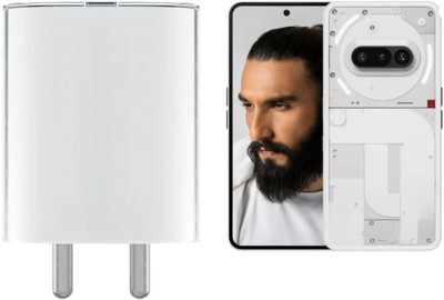 Avaxon 45 W PD 5 A Wall Charger for Mobile(45W Fast Wall Adapter Charger Compatible with nothing Phone, White)