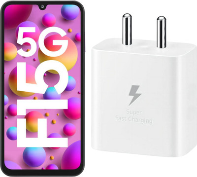RoarX 25 W Supercharge 3 A Wall Charger for Mobile(White, 25 watt Fast Charger Type c Adapter for Galaxy F15)