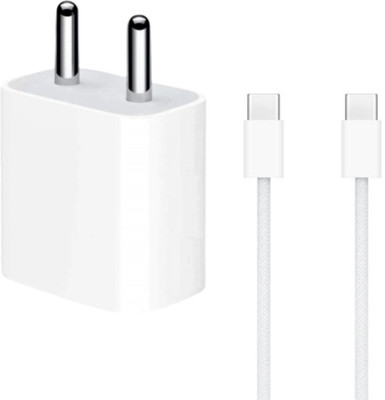 WEFIXALL 20 W PD 2.1 A Wall Charger for Mobile with Detachable Cable(White, Cable Included)