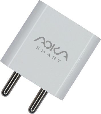 AOKA 20 W Qualcomm 3.0 3 A Mobile Charger with Detachable Cable(White, Cable Included)