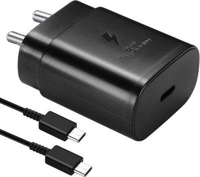 X88 Pro 25 W HyperCharge 3 A Wall Charger for Mobile(Black, Cable Included)