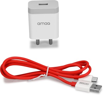 amaq Quick Charge 2 A Wall Charger for Mobile with Detachable Cable(White, Cable Included)