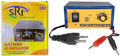 Microtech Battery Eliminator 750mA 0V to 12V Regulated DC Battery Booster Power Supply Worldwide Adaptor(Multicolor)