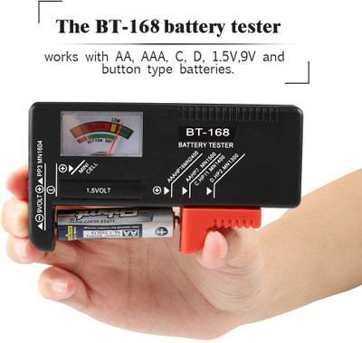 ghelanicreation Universal Battery checker for AA AAA C D 9V 1.5V Button Cell Batter Model:BT168 Analog Battery Tester