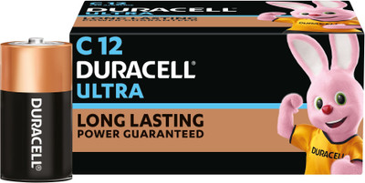 DURACELL Ultra Alkaline C   Battery(Pack of 12)