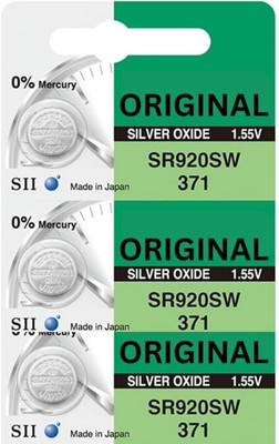 Gami Retails SR920SW 371 1.55V Silver Oxide Button Cell  Battery(Pack of 3)