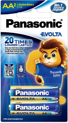 Panasonic Evolta LR6 AA 1.5V Alkaline battery  Battery(Pack of 2)