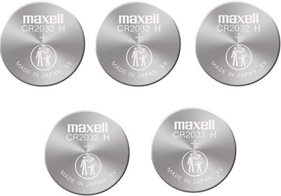 Maxell KP Infosys Hitachi CR2032 3V Lithium Button Coin Cell  (5 Pcs)  Battery(Pack of 5)