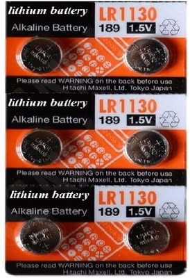 Quick Click Goods LR1130 AG10 189 1.5V Alkaline Button Cell  Battery(Pack of 6)