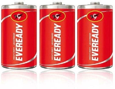EVEREADY Heavy Duty 1050 R20  D Size (Pack of 2)  Battery(Pack of 3)