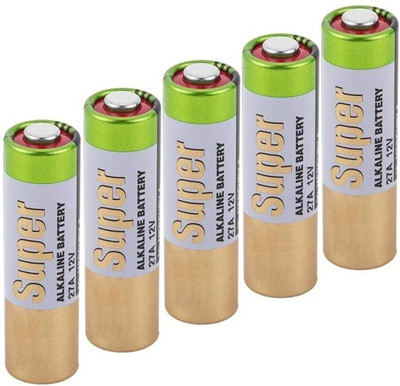 Flysmart 27A_Alkaline  12V High Voltage Cells for Remote Control/Lighters 27AE-2C5  Battery(Pack of 5)