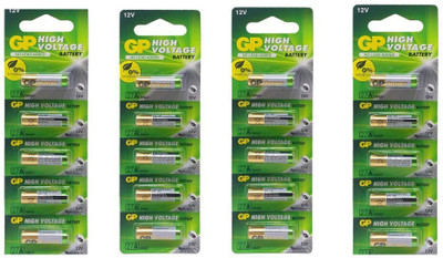 DawnRays 27A 12V Alkaline Non Rechargeable High Voltage Cell Car Remote GP  Battery(Pack of 20)