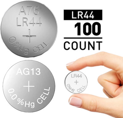 TONSY LR44 / AG13 / 357A / LR1154 / A76 / SR44  Battery(Pack of 100)