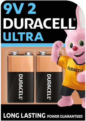 DURACELL Ultra Alkaline 9V   Battery(Pack of 2)