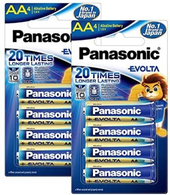 Panasonic EVOLTA Alkaline LR6EG-8B AA , batteries 8-PCS  Battery(Pack of 8)