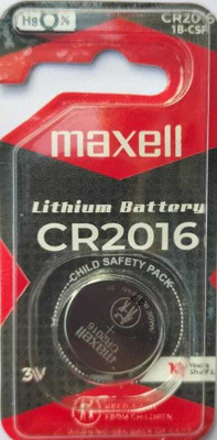 Maxell CR2016 Lithium Coin  3V pack of 1  Battery