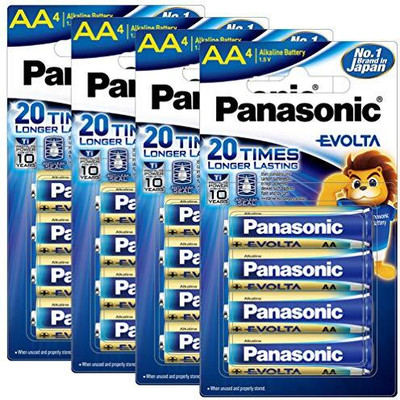 Panasonic EVOLTA Alkaline AA  Battery(Pack of 16)
