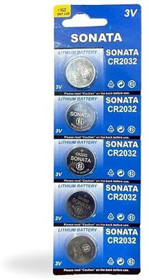 Urban Infotech CR2032 Lithium Coin  3V, Pack of 5  Battery(Pack of 5)