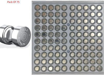 Copy Line LR44 Button Cell  for Calculators, -Operated Diyas, and Candles  Battery(Pack of 75)