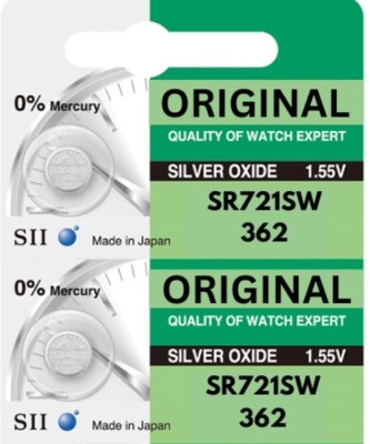 VibrantAngan SR721SW 362 Silver Oxide 1.55V  Original  Battery(Pack of 2)