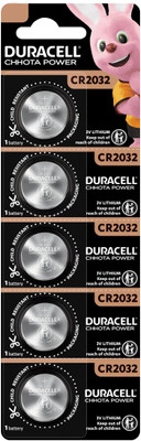 DURACELL CR2032 3V Lithium Coin  - Long Lasting   Battery(Pack of 5)