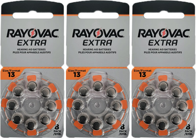 Rayovac Size 13 Hearing Aid   Battery(Pack of 24)