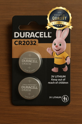 DURACELL CR2032 3V Lithium Coin Cell  Pack of 2 – Long Lasting Power & Safety  Battery(Pack of 2)