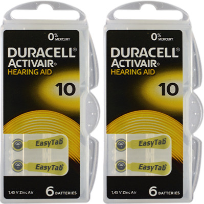 DURACELL Size 10 Hearing Aid   Battery(Pack of 12)