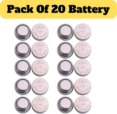 TechSupreme LR44 / AG13 / 357A / A76 / SR44 1.5v Button Cell - Pack Of 20   Battery(Pack of 20)