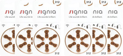 Signia SIG-INP-312-6  Battery(Pack of 6)