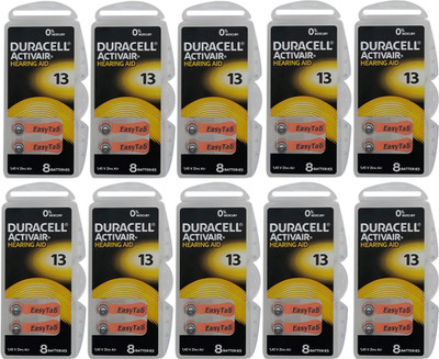 DURACELL Size 13 Hearing Aid   Battery(Pack of 80)