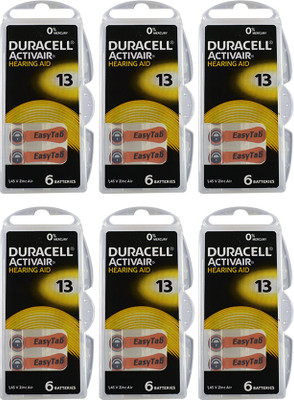 DURACELL Size 13 Hearing Aid   Battery(Pack of 36)